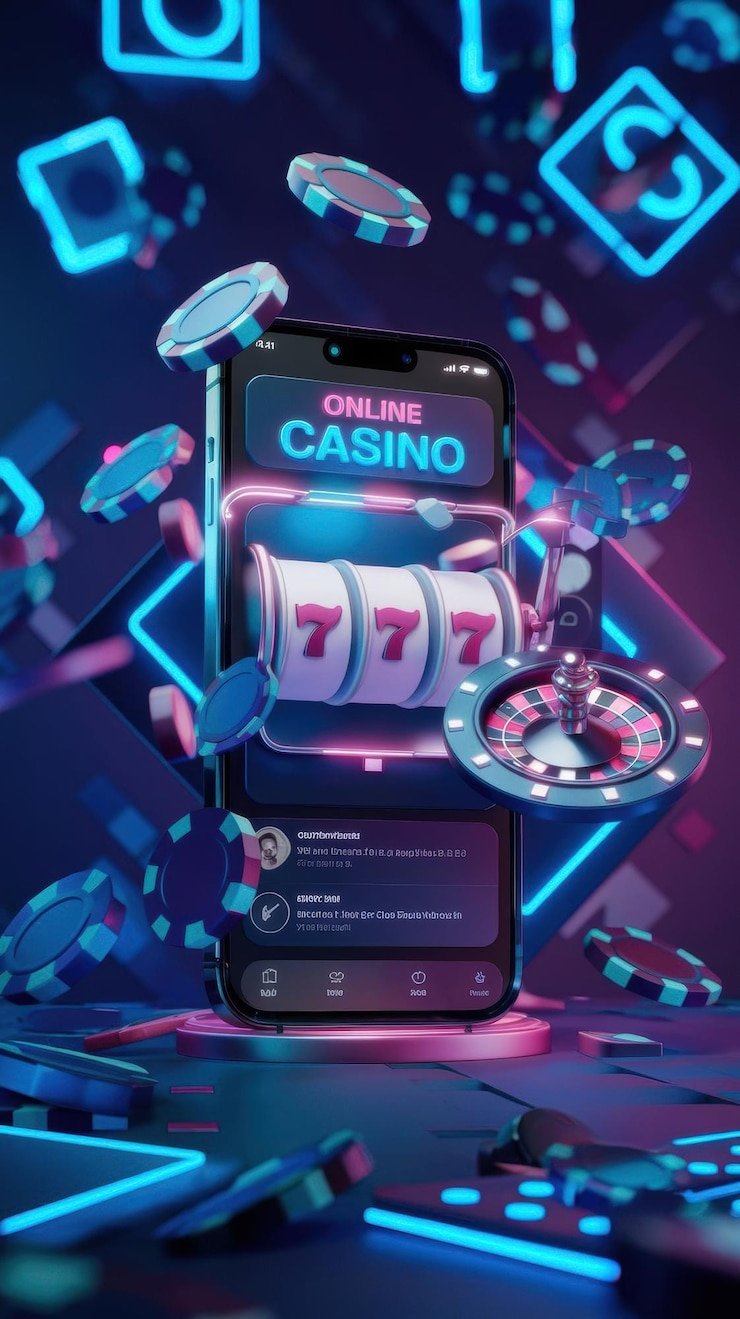 Live dealer blackjack table displayed on mobile phone with betting interface